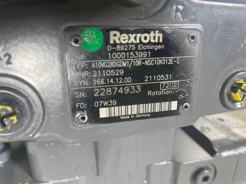 WACKER NEUSON 1000153991-Rexroth A10VG28DGDM2/10R-Drive pump - Hidráulica para Máquina de construção: foto 5 WACKER NEUSON 1000153991-Rexroth A10VG28DGDM2/10R-Drive pump - Hidráulica para Máquina de construção: foto 5