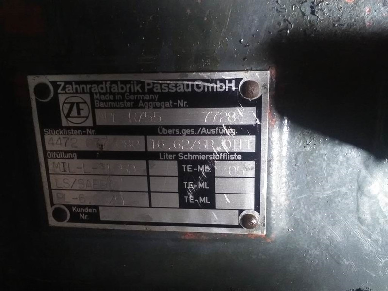 Eixo e peças para Máquina de construção ZF APL-R755 - Ahlmann AZ 14 - Axle: foto 7 Eixo e peças para Máquina de construção ZF APL-R755 - Ahlmann AZ 14 - Axle: foto 7