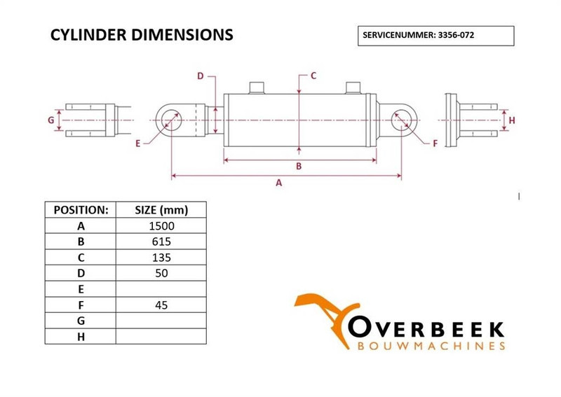 Zeppelin ZL10B - Tilt cylinder/Kippzylinder/Nijgcilinder - Hidráulica: foto 3 Zeppelin ZL10B - Tilt cylinder/Kippzylinder/Nijgcilinder - Hidráulica: foto 3