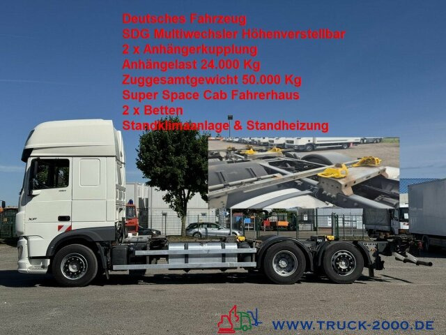DAF 480 SSC BDF SDG Multiwechsler 2Betten Standklima - Camião transportador de contêineres/ Caixa móvel: foto 1 DAF 480 SSC BDF SDG Multiwechsler 2Betten Standklima - Camião transportador de contêineres/ Caixa móvel: foto 1