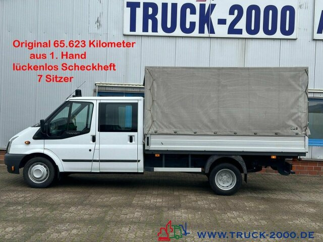 Ford Transit FT 460 DoKa 7 Sitzer Nur 65.623KM 1.Hand - Carrinha de lona, Carrinha cabine dupla: foto 1 Ford Transit FT 460 DoKa 7 Sitzer Nur 65.623KM 1.Hand - Carrinha de lona, Carrinha cabine dupla: foto 1