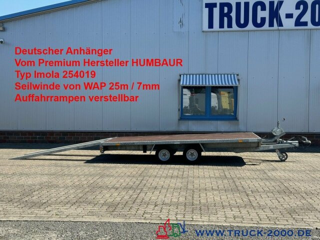 Humbaur Imola Trailer 3000Kg+ Seilwinde 25m/7mm TÜV10/25 - Reboque transporte de veículos: foto 1 Humbaur Imola Trailer 3000Kg+ Seilwinde 25m/7mm TÜV10/25 - Reboque transporte de veículos: foto 1