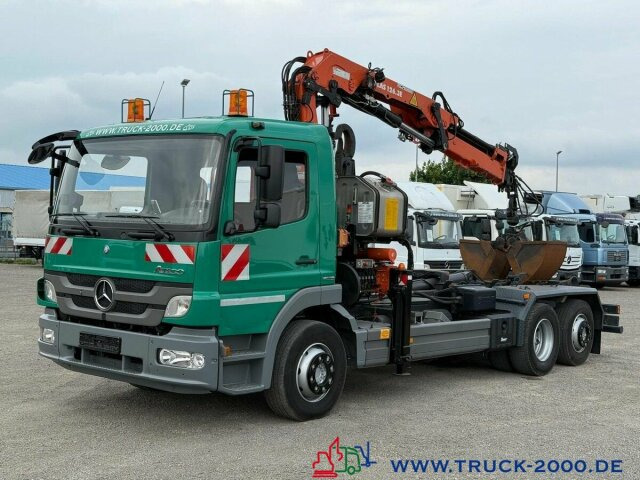 Camião polibenne, Camião grua Mercedes-Benz 2024 Atlas Abroller Atlas Kran FB Nur77.937 KM: foto 9