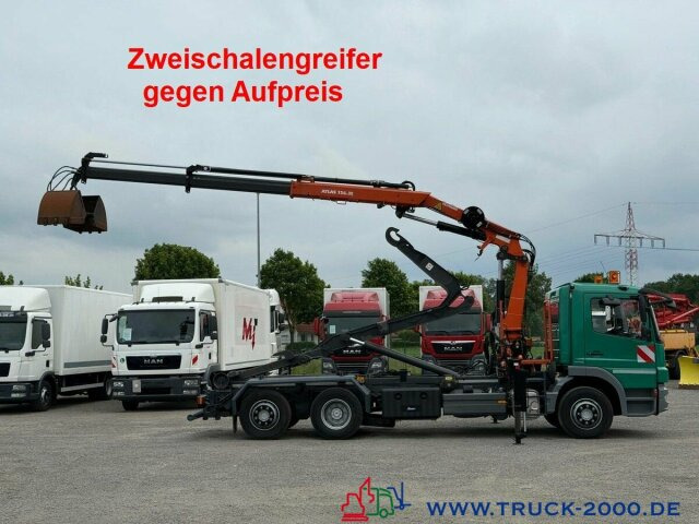 Camião polibenne, Camião grua Mercedes-Benz 2024 Atlas Abroller Atlas Kran FB Nur77.937 KM: foto 8