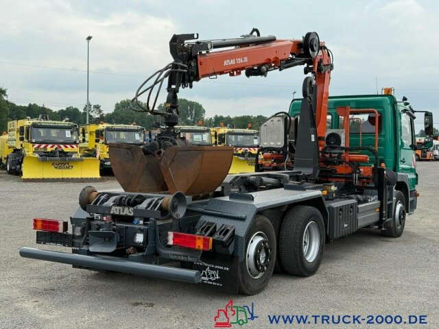 Camião polibenne, Camião grua Mercedes-Benz 2024 Atlas Abroller Atlas Kran FB Nur77.937 KM: foto 11