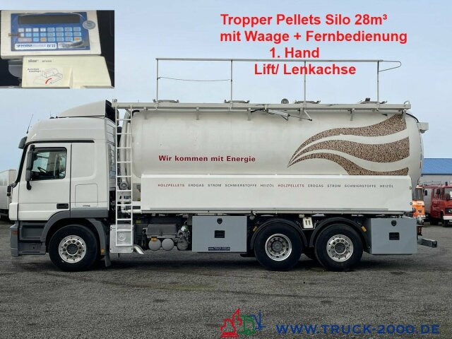 Mercedes-Benz Actros 2544 Silo Holz Pellets 28m³ inkl. Waage - Caminhão limpa fossa: foto 1 Mercedes-Benz Actros 2544 Silo Holz Pellets 28m³ inkl. Waage - Caminhão limpa fossa: foto 1