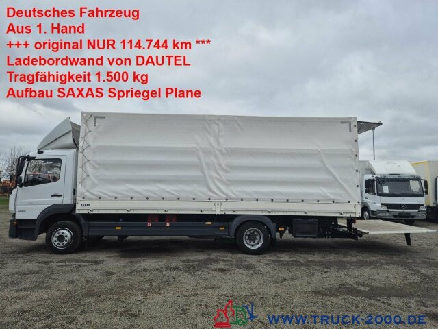 Mercedes-Benz Atego 1223 L Plane + Spriegel L+R LBW nur 114TKM - Camião de lona: foto 1 Mercedes-Benz Atego 1223 L Plane + Spriegel L+R LBW nur 114TKM - Camião de lona: foto 1