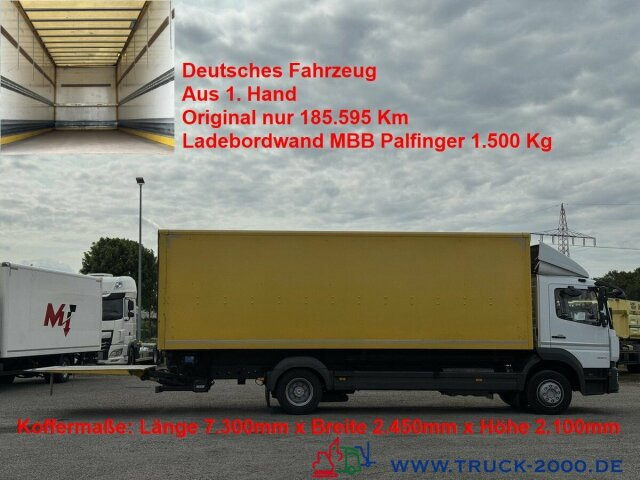 Mercedes-Benz Atego 1224 Koffer MBB Palfinger LBW 1.500KG AHK - Camião furgão: foto 1 Mercedes-Benz Atego 1224 Koffer MBB Palfinger LBW 1.500KG AHK - Camião furgão: foto 1
