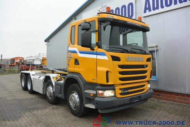 Camião polibenne Scania G 480 8x4 24 T Retarder Deutscher LKW: foto 11