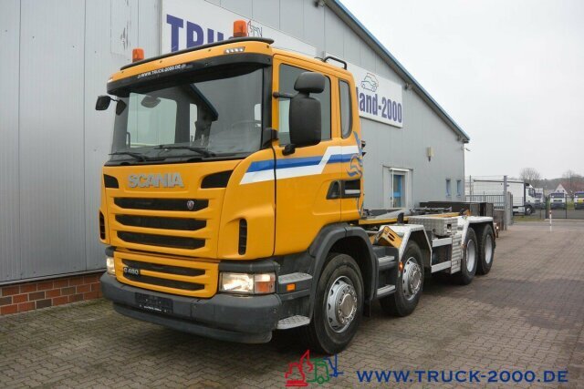Camião polibenne Scania G 480 8x4 24 T Retarder Deutscher LKW: foto 9