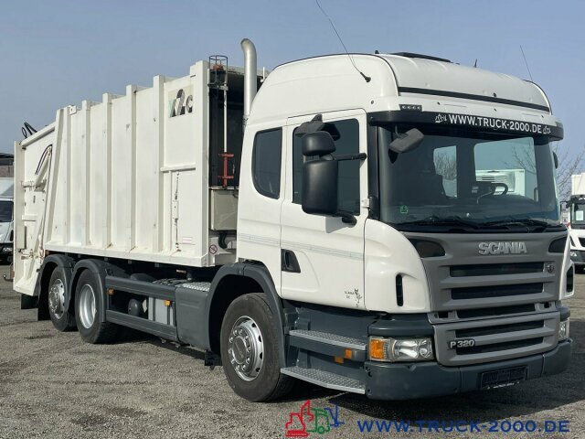 Caminhão de lixo para transporte de lixo Scania P320 Haller 21m³ Schüttung C-Trace Ident.4 Sitze: foto 14