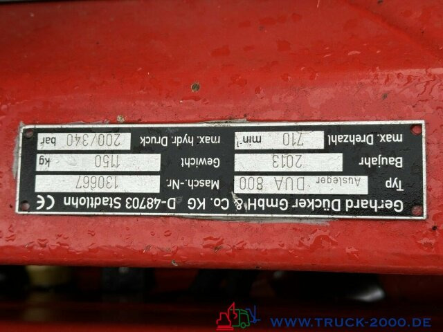Unimog Dücker Mähkombination RSM Mäher Ausleger DUA800 - Limpa bermas: foto 5 Unimog Dücker Mähkombination RSM Mäher Ausleger DUA800 - Limpa bermas: foto 5