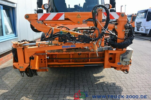 Camião de caixa aberta/ Plataforma, Veículo municipal/ Especial Unimog U 400 4 x 4 Mulag Teleskopausleger + Zapfwelle: foto 15