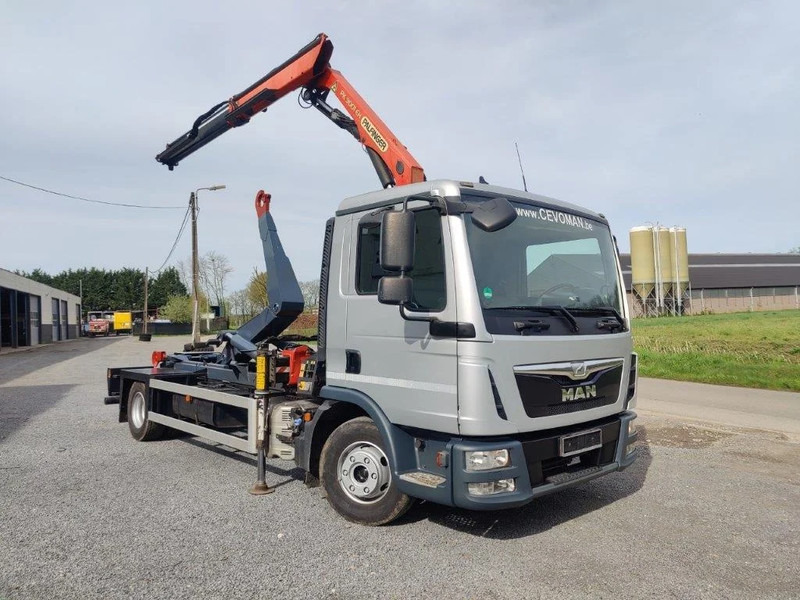 MAN TGL 12.250 Containersysteem met kraan Palfinger PK9001 + Remote - Camião polibenne, Camião grua: foto 2 MAN TGL 12.250 Containersysteem met kraan Palfinger PK9001 + Remote - Camião polibenne, Camião grua: foto 2