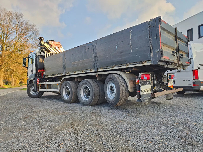 Camião basculante, Camião grua MAN TGS 35.500 Tridem 8x4 Euro6 Kipper Kraan Fassi F365: foto 17