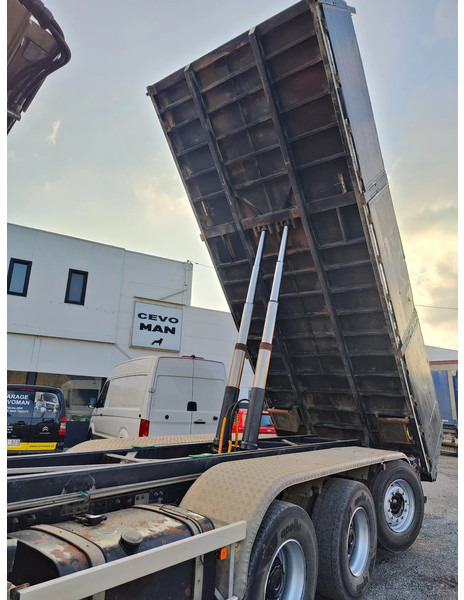 Camião basculante, Camião grua MAN TGS 35.500 Tridem 8x4 Euro6 Kipper Kraan Fassi F365: foto 14