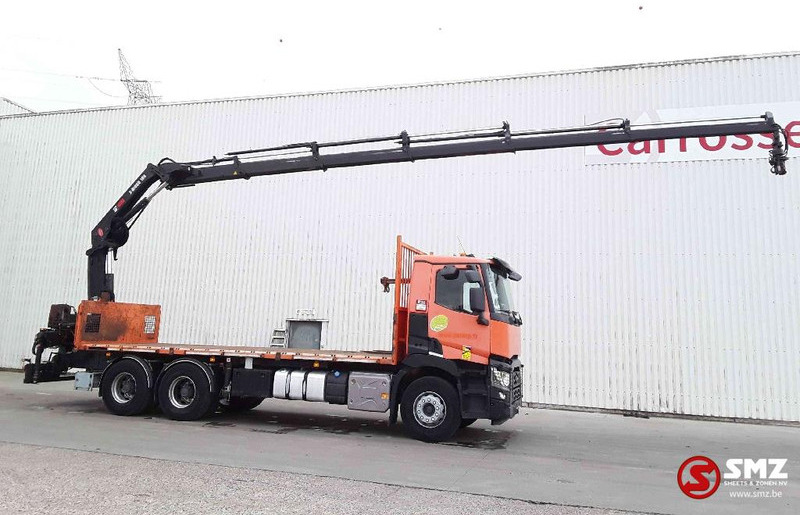 Renault C 430 Hiab 188_es 5+remote - Camião de caixa aberta/ Plataforma, Camião grua: foto 4 Renault C 430 Hiab 188_es 5+remote - Camião de caixa aberta/ Plataforma, Camião grua: foto 4