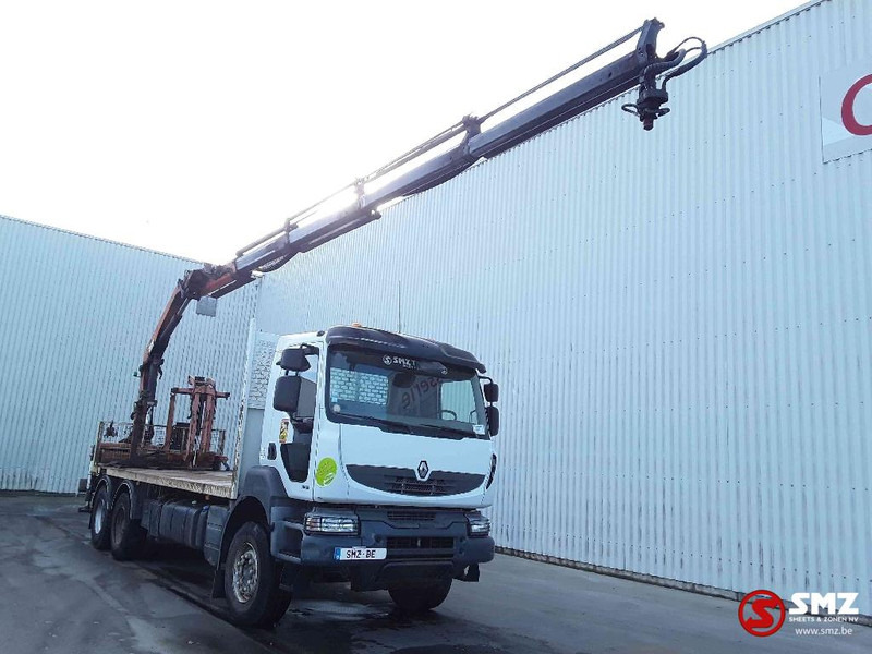 Renault Kerax 380 - Camião de caixa aberta/ Plataforma, Camião grua: foto 1 Renault Kerax 380 - Camião de caixa aberta/ Plataforma, Camião grua: foto 1