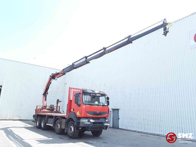 Renault Kerax 430 - Camião de caixa aberta/ Plataforma, Camião grua: foto 1 Renault Kerax 430 - Camião de caixa aberta/ Plataforma, Camião grua: foto 1