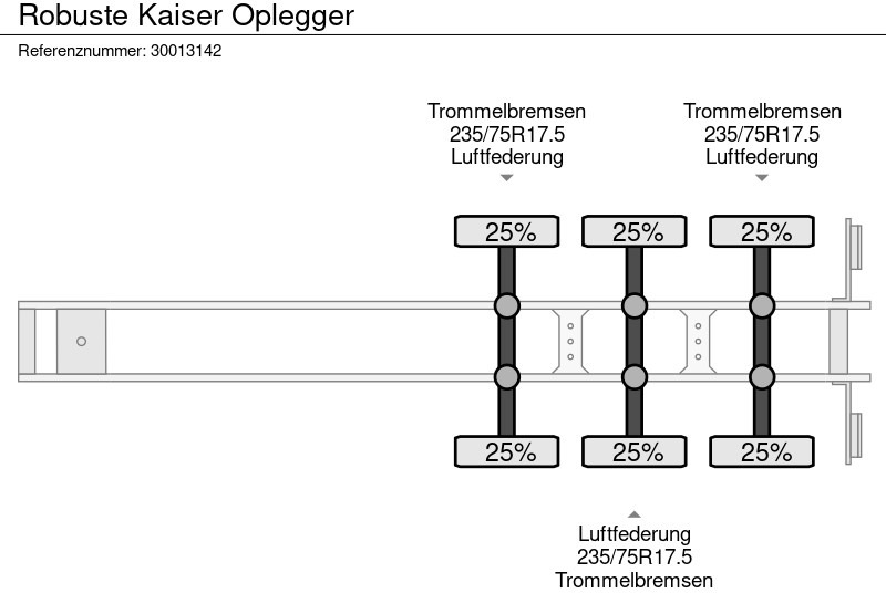 Semi-reboque baixa Robuste Kaiser Oplegger: foto 12