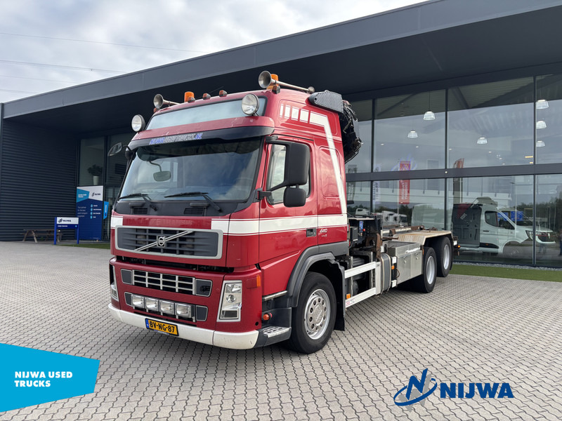 Volvo FM 440 6x2 Kabelsysteem + Kraan - Camião com sistema de cabo, Camião grua: foto 1 Volvo FM 440 6x2 Kabelsysteem + Kraan - Camião com sistema de cabo, Camião grua: foto 1