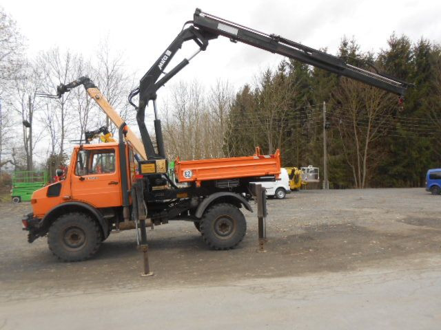 Mercedes-Benz U1450 427/11 mit Kran - Camião basculante, Camião grua: foto 2 Mercedes-Benz U1450 427/11 mit Kran - Camião basculante, Camião grua: foto 2