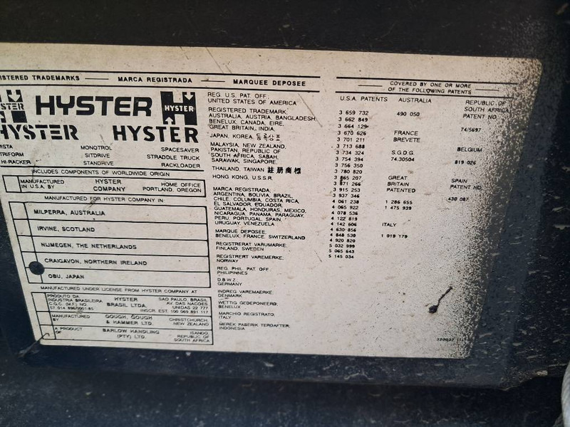 Hyster H250XL - Empilhador a gás: foto 2 Hyster H250XL - Empilhador a gás: foto 2