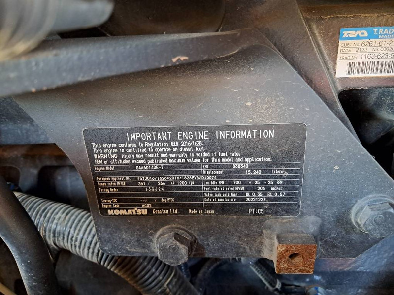 Komatsu WA500-8E0 - Pá carregadora de rodas: foto 5 Komatsu WA500-8E0 - Pá carregadora de rodas: foto 5