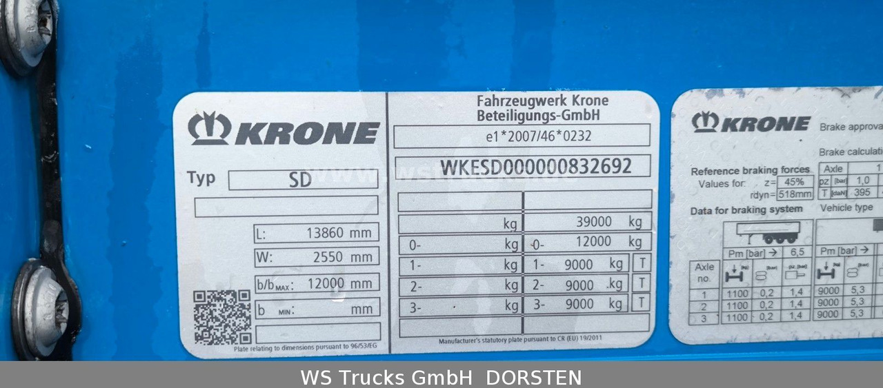 Semi-reboque de lona Krone SDP27 Coil  Profiliner Edscha: foto 19