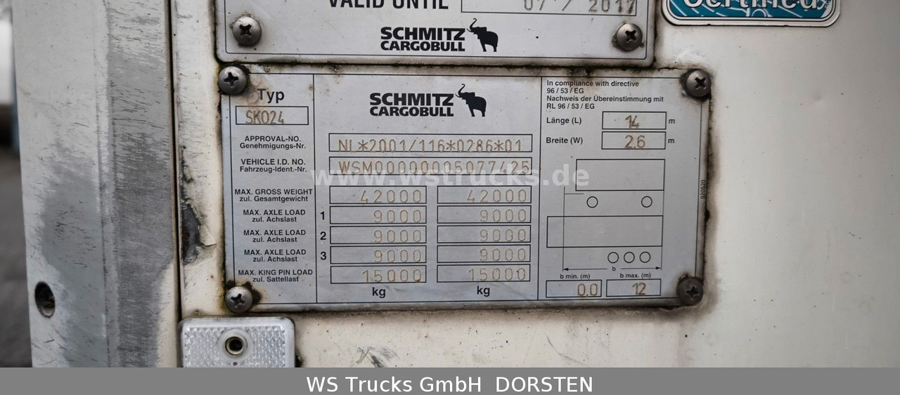 Schmitz Cargobull Kühlauflieger Rohrbahn Hooks | Vector 1850 MT - Semi-reboque frigorífico: foto 5 Schmitz Cargobull Kühlauflieger Rohrbahn Hooks | Vector 1850 MT - Semi-reboque frigorífico: foto 5