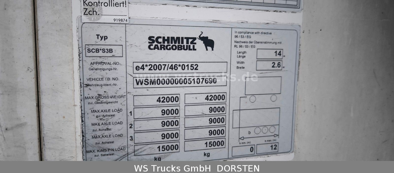 Schmitz Cargobull SKO 24 Kühlauflieger | Rohrbahn Vector 1950Mt - Semi-reboque furgão: foto 3 Schmitz Cargobull SKO 24 Kühlauflieger | Rohrbahn Vector 1950Mt - Semi-reboque furgão: foto 3