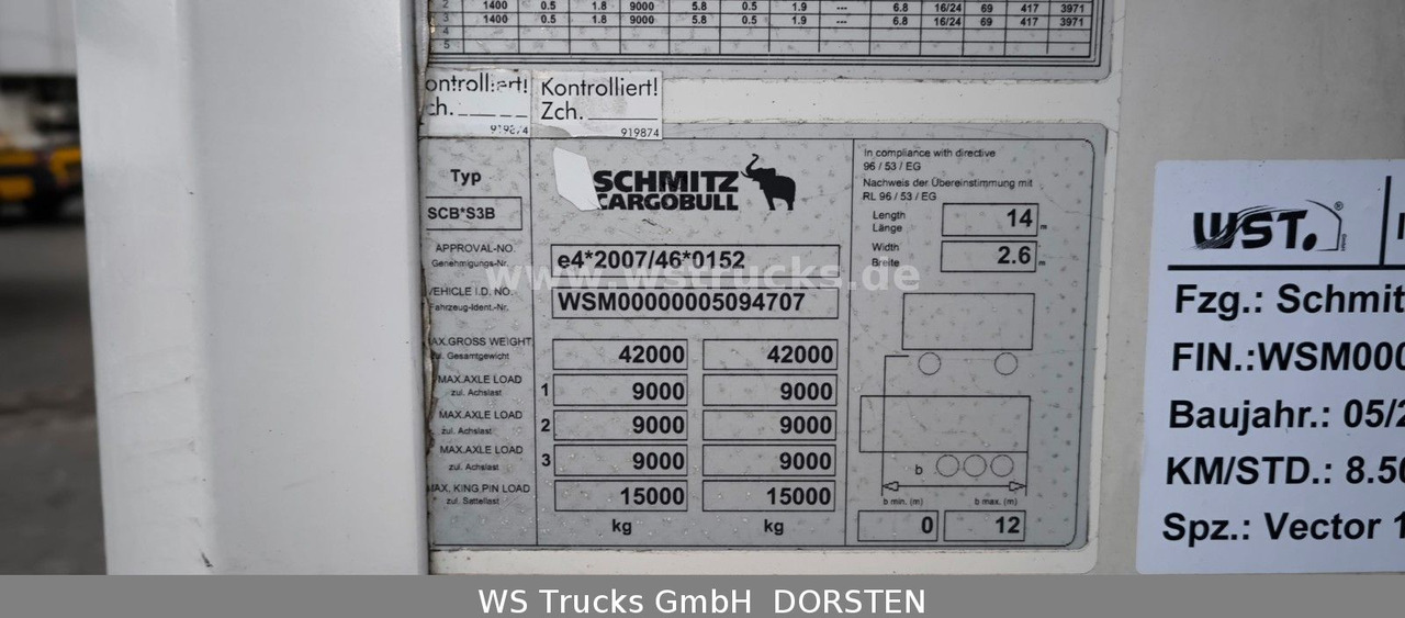 Schmitz Cargobull SKO 24 Kühlauflieger Vector 1550 Strom/Diesel - Semi-reboque furgão: foto 5 Schmitz Cargobull SKO 24 Kühlauflieger Vector 1550 Strom/Diesel - Semi-reboque furgão: foto 5
