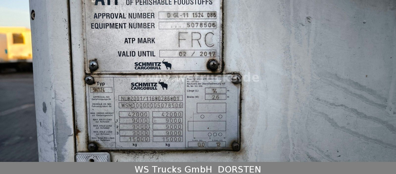 Schmitz Cargobull SKO 24 Kühlauflieger Vector 1850 MT, Bi-Temp - Semi-reboque frigorífico: foto 4 Schmitz Cargobull SKO 24 Kühlauflieger Vector 1850 MT, Bi-Temp - Semi-reboque frigorífico: foto 4