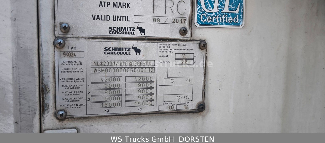 Schmitz Cargobull SKO 24 Kühlauflieger Vector 1850 MT, Bi-Temp - Semi-reboque frigorífico: foto 4 Schmitz Cargobull SKO 24 Kühlauflieger Vector 1850 MT, Bi-Temp - Semi-reboque frigorífico: foto 4