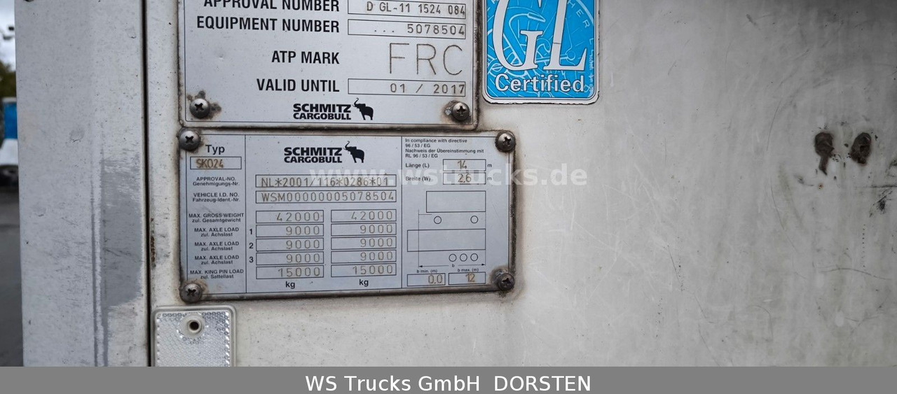 Schmitz Cargobull SKO 24 Kühlauflieger | Vector 1850 MT | LBW - Semi-reboque frigorífico: foto 4 Schmitz Cargobull SKO 24 Kühlauflieger | Vector 1850 MT | LBW - Semi-reboque frigorífico: foto 4