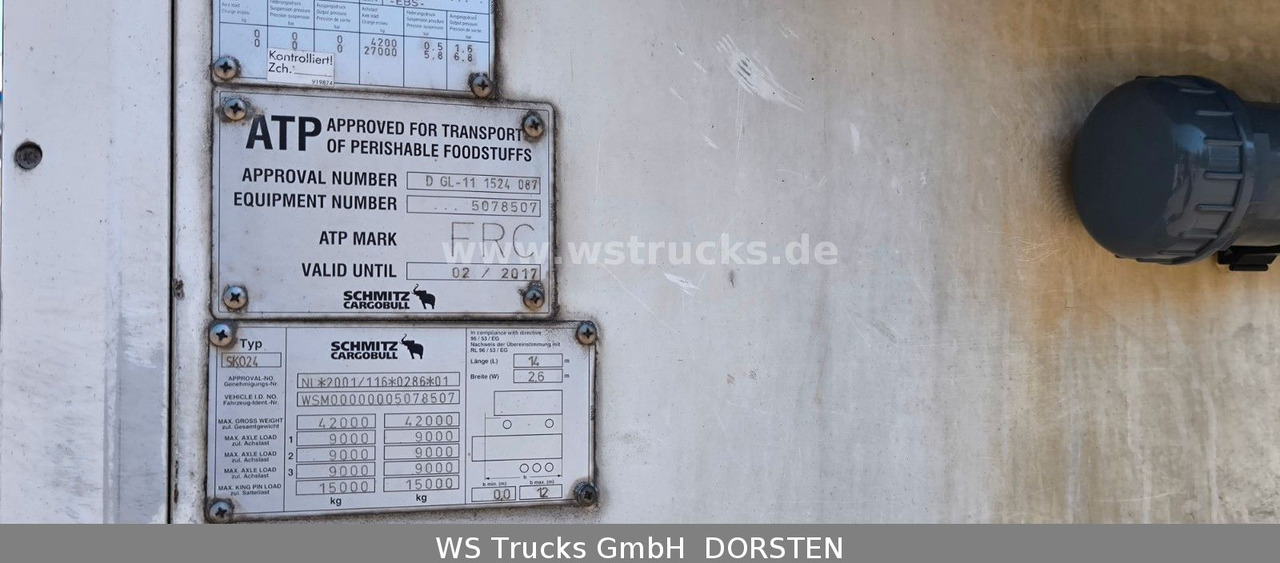 Schmitz Cargobull SKO 24 Kühlauflieger | Vector 1850 MT | LBW - Semi-reboque furgão: foto 5 Schmitz Cargobull SKO 24 Kühlauflieger | Vector 1850 MT | LBW - Semi-reboque furgão: foto 5