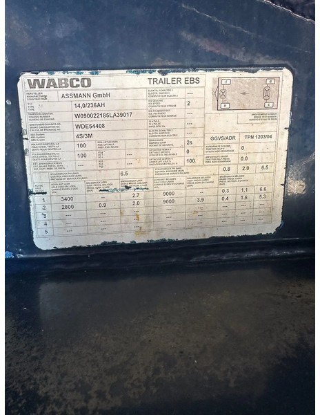 Reboque cisterna Diversen ASSMANN SAUG / DRUCK CHEMIE V4A EDELSTAHL: foto 12