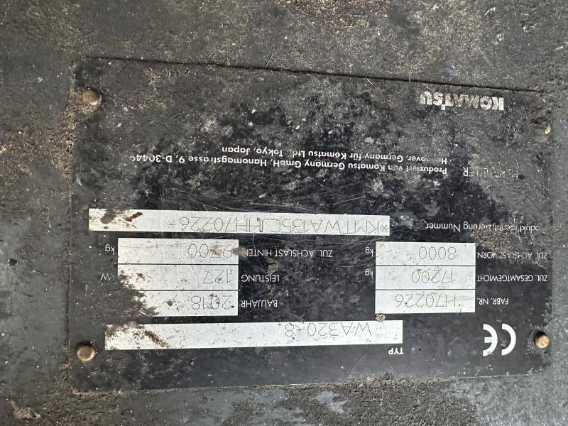 Pá carregadora de rodas novo Komatsu WA 320-8 Klappsch. Hochlader WAAGE Schutzbel. Klim WA 320-8 Klappsch. Hochlader WAAGE Schutzbel. Klima: foto 20