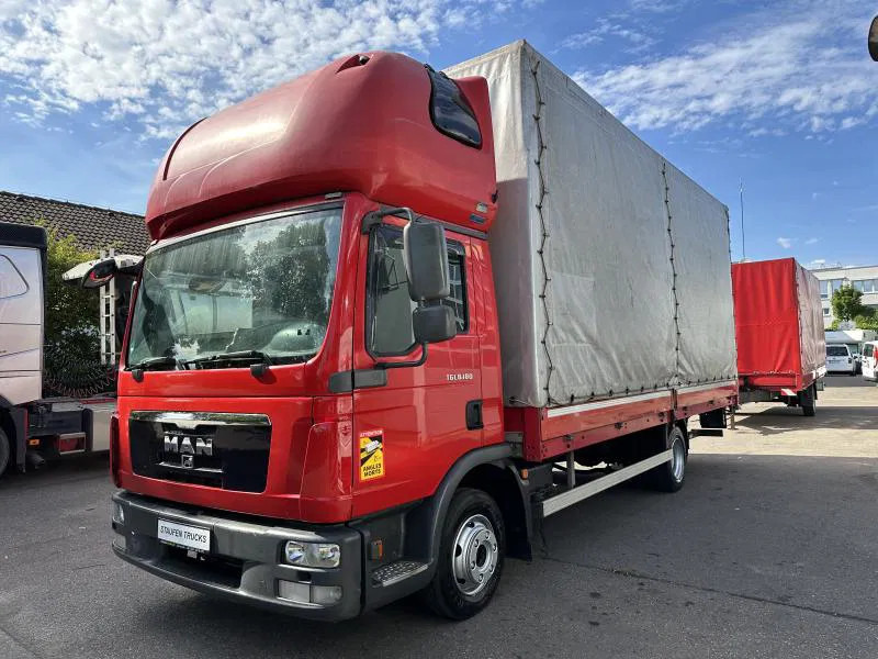 MAN TGL 8.180 FBL Plane langes Haus Topsleeper Klima - Carrinha de lona: foto 1 MAN TGL 8.180 FBL Plane langes Haus Topsleeper Klima - Carrinha de lona: foto 1
