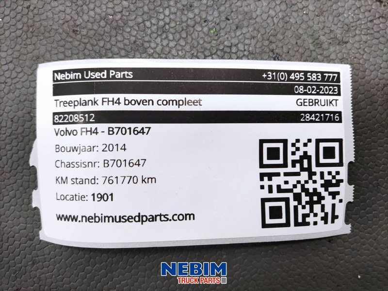 Volvo Volvo - 82208512 - Treeplank FH4 boven compleet - Peça de reposição: foto 5 Volvo Volvo - 82208512 - Treeplank FH4 boven compleet - Peça de reposição: foto 5