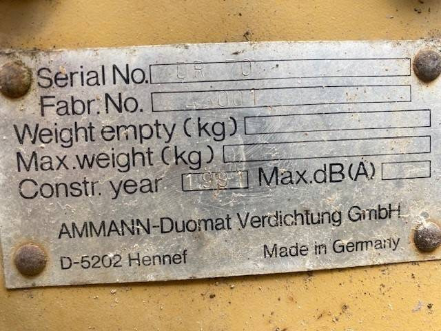 Ammann DR 70 (12005454) - Rolo: foto 2 Ammann DR 70 (12005454) - Rolo: foto 2