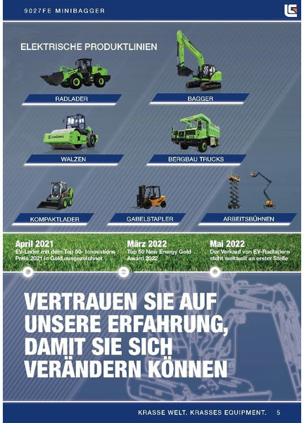 LIUGONG 9027 FE vollelektrisch, 2.680 kg - Mini escavadeira: foto 5 LIUGONG 9027 FE vollelektrisch, 2.680 kg - Mini escavadeira: foto 5