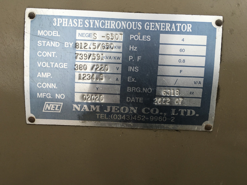 MTU 12V2000G42 GENERATOR 739 KVA USED - Gerador elétrico: foto 5 MTU 12V2000G42 GENERATOR 739 KVA USED - Gerador elétrico: foto 5