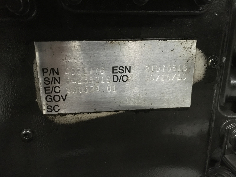 Máquina de construção Cummins QSL9 CPL8641 USED: foto 6 Máquina de construção Cummins QSL9 CPL8641 USED: foto 6