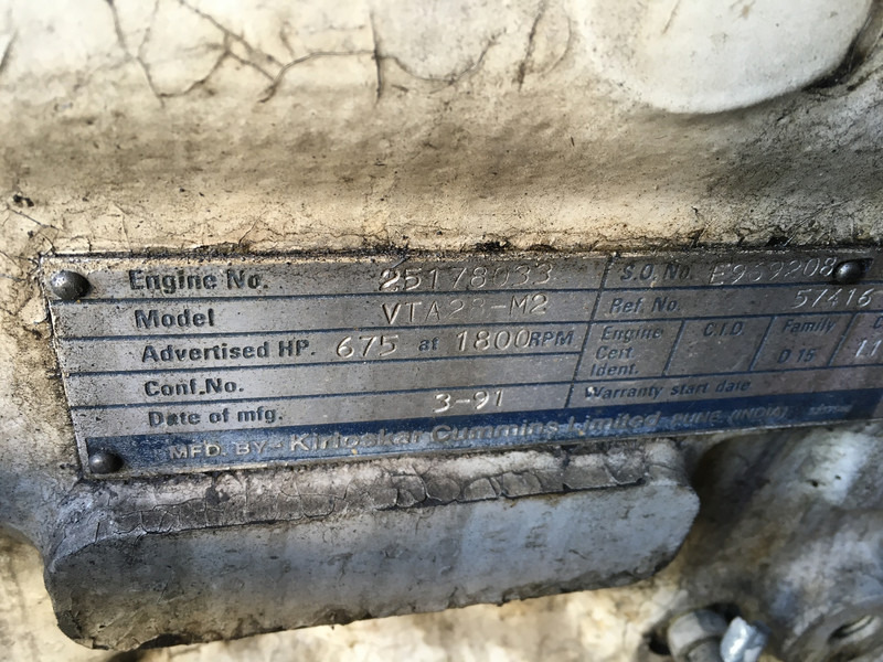 Cummins VTA28-M2 USED - Máquina de construção: foto 5 Cummins VTA28-M2 USED - Máquina de construção: foto 5