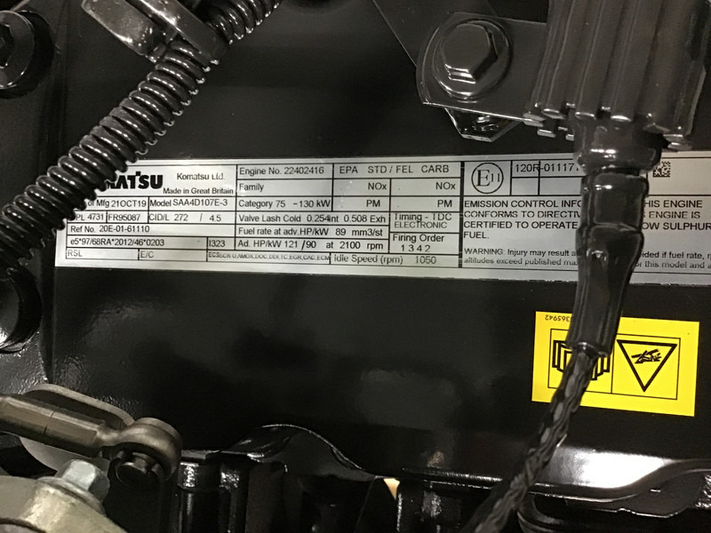 Máquina de construção novo Komatsu SAA4D107E-3 CPL4731 NEW: foto 6