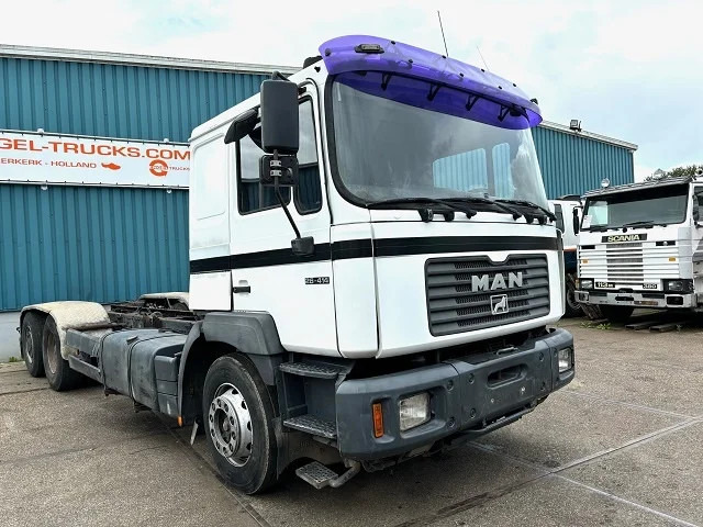 MAN 26.414 FNL-T (6-CILINDERHEADS) 6x4 CHASSIS (EURO 2 / ZF16 MANUAL GEARBOX / REDUCTION AXLES) - Camião chassi: foto 2 MAN 26.414 FNL-T (6-CILINDERHEADS) 6x4 CHASSIS (EURO 2 / ZF16 MANUAL GEARBOX / REDUCTION AXLES) - Camião chassi: foto 2