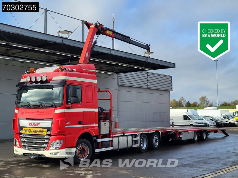 DAF XF 440 XF 6X2 NL-Truck Transporter APK HMF 900-K2 crane Winch Lift-Lenkachse Euro 6 - Camião, Camião grua: foto 1 DAF XF 440 XF 6X2 NL-Truck Transporter APK HMF 900-K2 crane Winch Lift-Lenkachse Euro 6 - Camião, Camião grua: foto 1