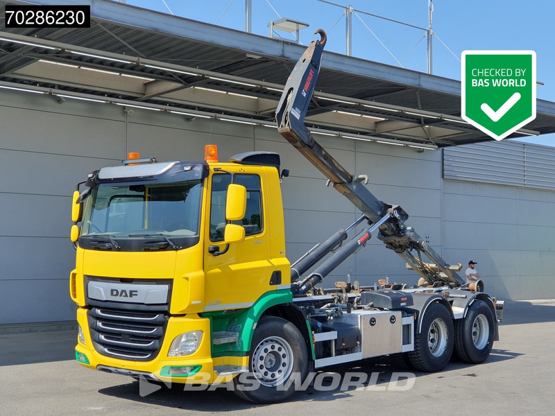 DAF CF 450 CF 6X2 HIAB 20ZL53 Hooklift LiftAxle Automatic 20 Tonnes ACC Euro 6 - Camião polibenne: foto 1 DAF CF 450 CF 6X2 HIAB 20ZL53 Hooklift LiftAxle Automatic 20 Tonnes ACC Euro 6 - Camião polibenne: foto 1