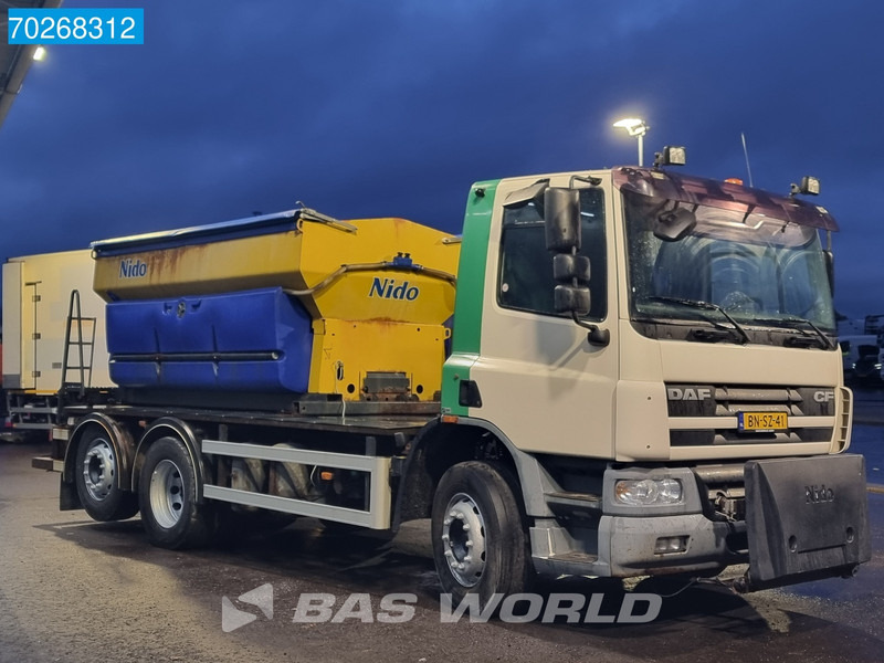 Camião de caixa aberta/ Plataforma DAF CF75.250 6X2 NL-Truck Nido sand-salt spreader Lift+Lenkachse Euro 3: foto 8